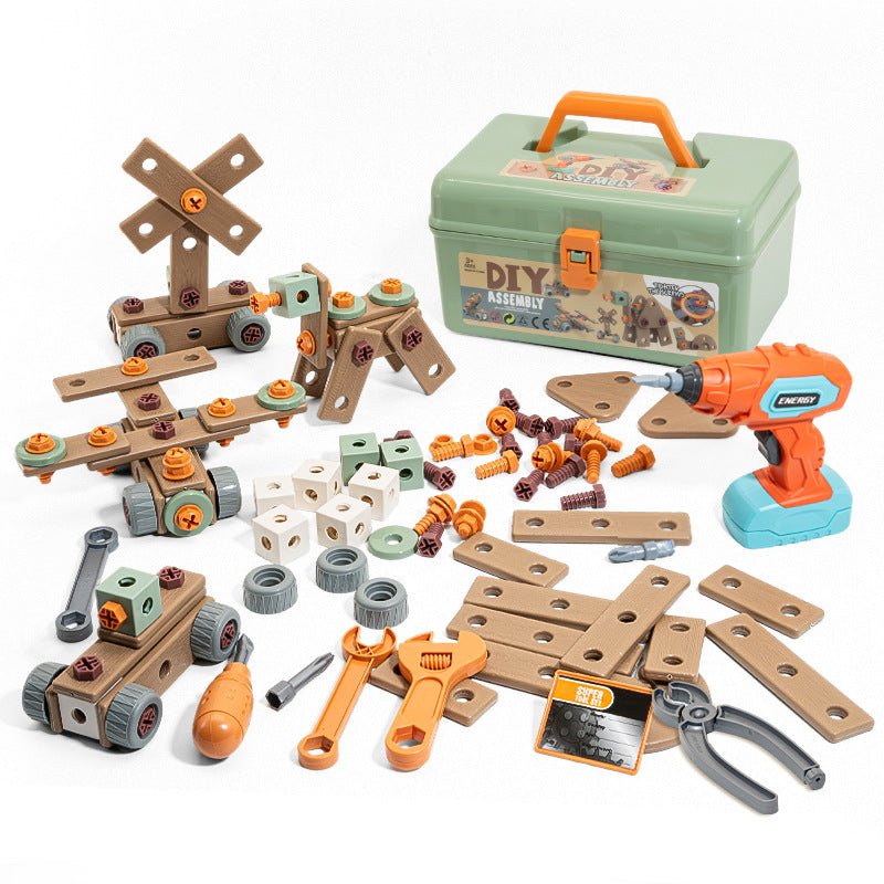 Lisslune | Buildmaster Tool Set – 100-Piece Construction Toy for Creative Kids