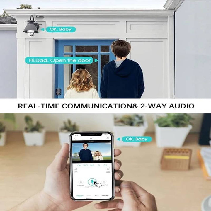 Lisslune | Smart 360° Light Bulb Security Camera with 1080P HD