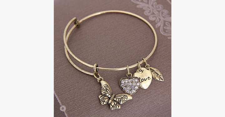 Lisslune | Butterfly Love Charm Bracelet
