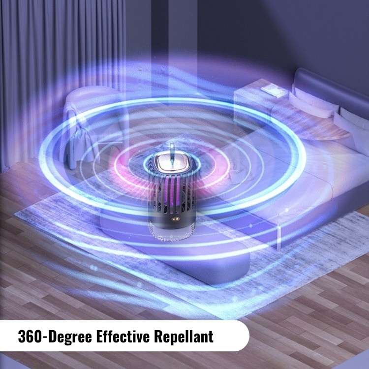 Lisslune | BuzzFree Mosquito Repellent Lamp | Chemical-Free, USB Rechargeable & Ideal for Home, Travel & Outdoor Use