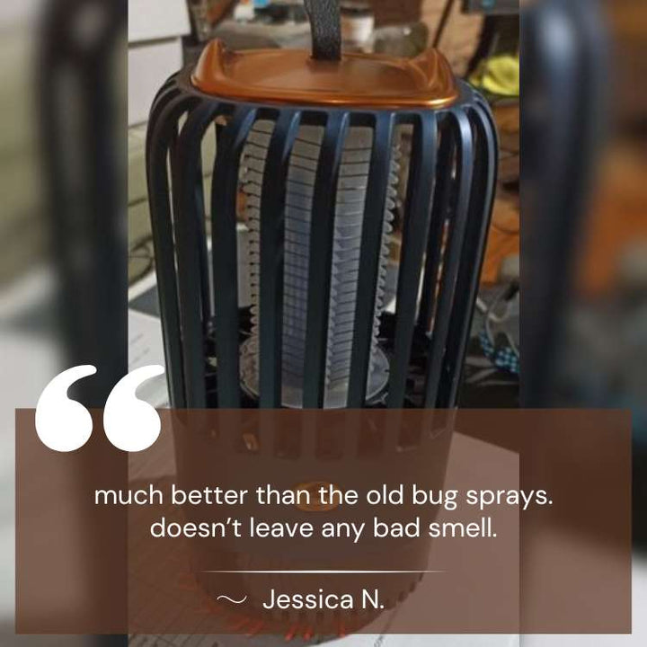 Lisslune | BuzzFree Mosquito Repellent Lamp | Chemical-Free, USB Rechargeable & Ideal for Home, Travel & Outdoor Use