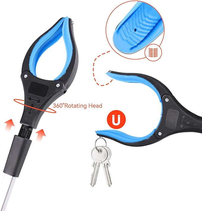 Lisslune | Foldable Grabber With 360° Swivel Clip