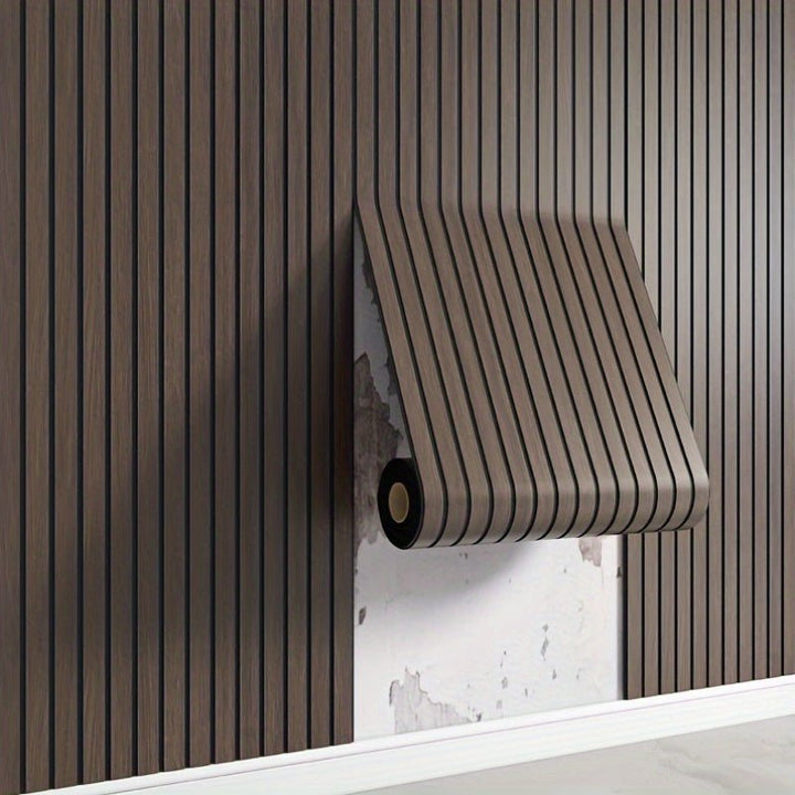 Lisslune | WoodLook Wall Panels – Self-Adhesive 3D PVC Wall Covering for Quick Living Effect
