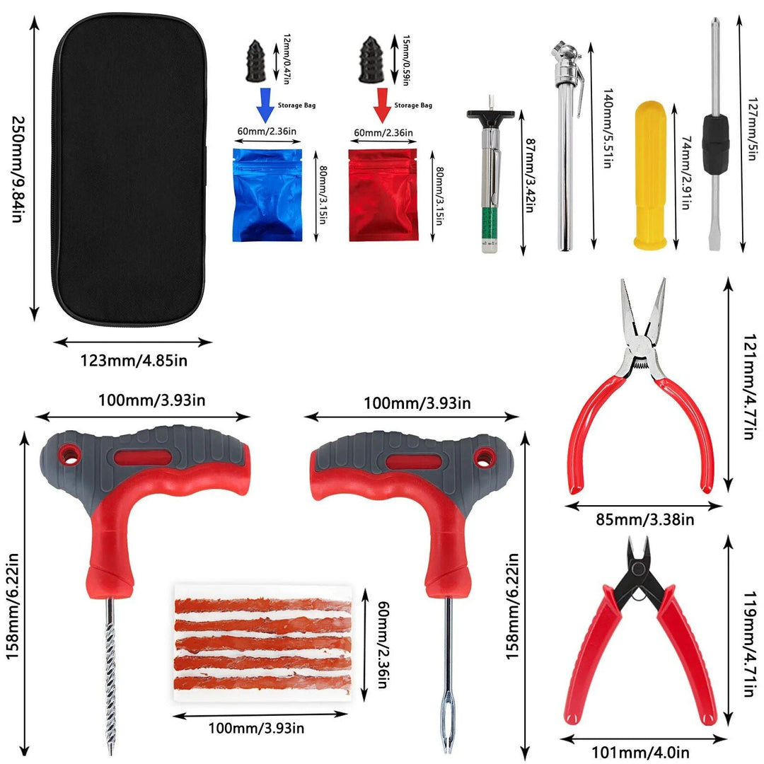Lisslune | Complete tire repair and emergency tool kit