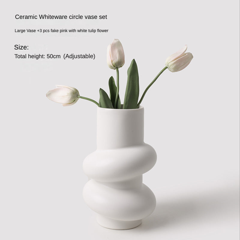 Lisslune | Pure White Special Shape Vase