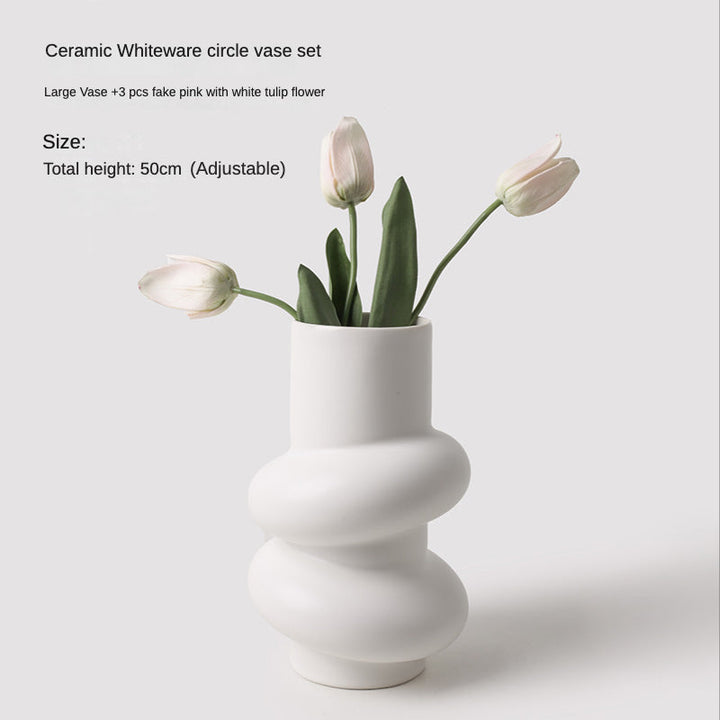 Lisslune | Pure White Special Shape Vase