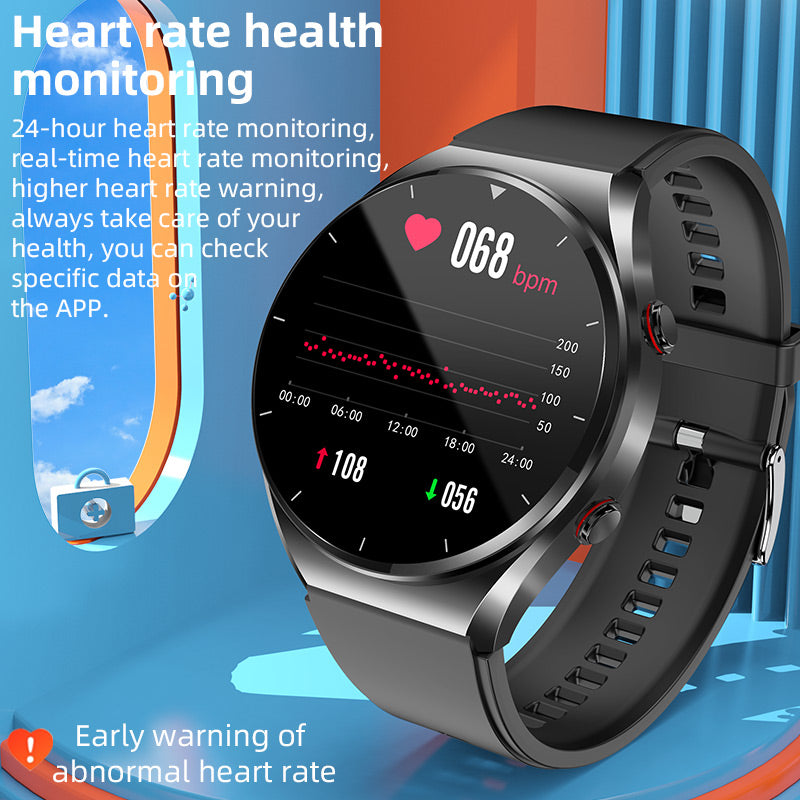 Lisslune | One-Click Blood Sugar|Blood Glucose Blood Pressure ECG|ECG HRV Heart Rate Monitor Health Smart Watch