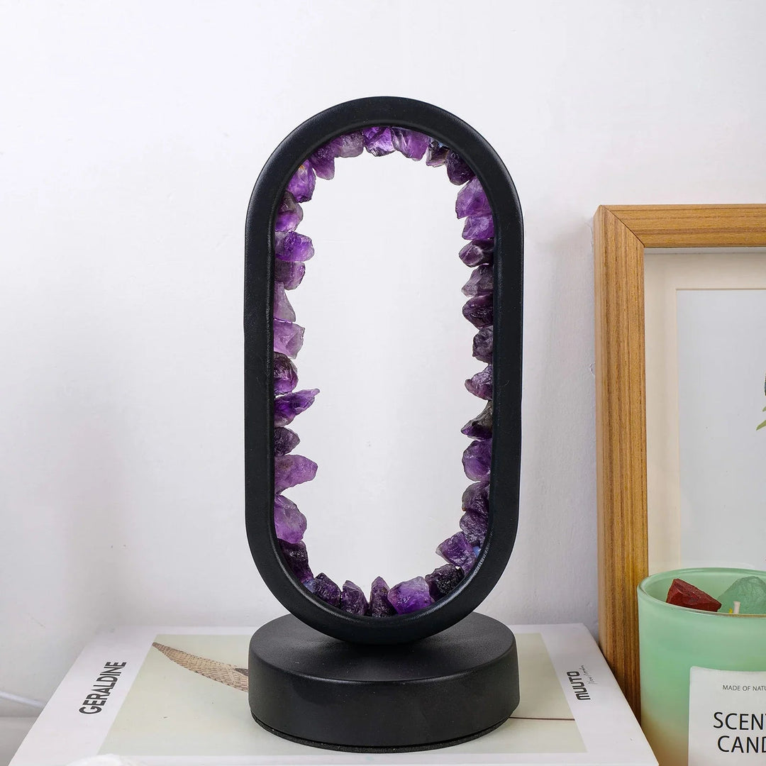 Lisslune | CrystalGlow – Handmade amethyst atmospheric lamp for relaxation and peace