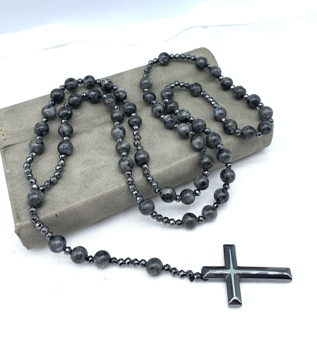 Lisslune | Orion Spiritual Necklace with Tiger Eye & Lapis Lazuli – Men's Rosary