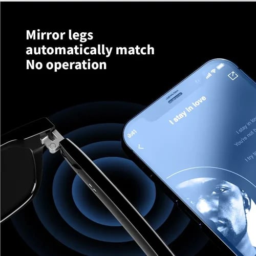 Lisslune | Super Black TechnologySmart Wireless Headphone Sunglasses