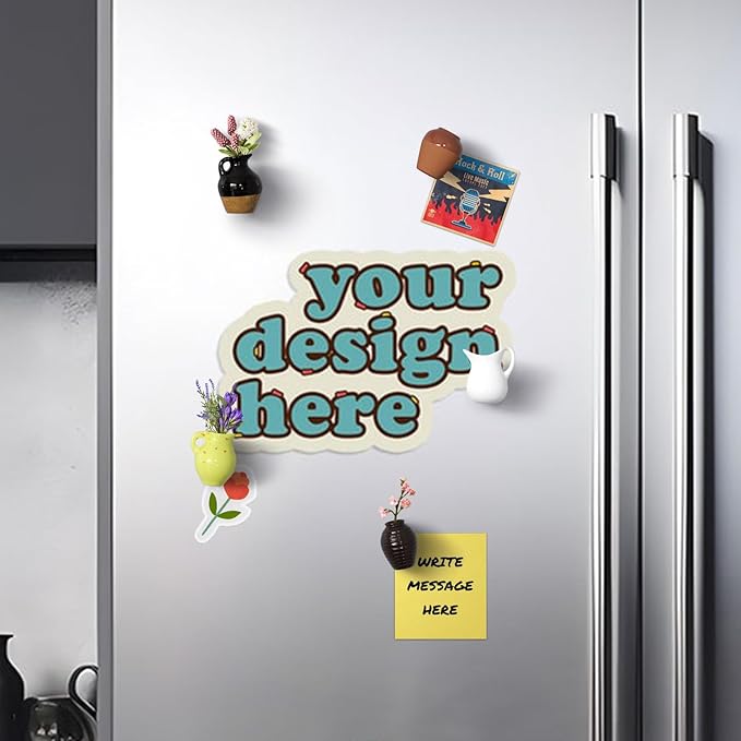 Lisslune | 3-piece set mini plant vases magnets for decorative and fresh accents