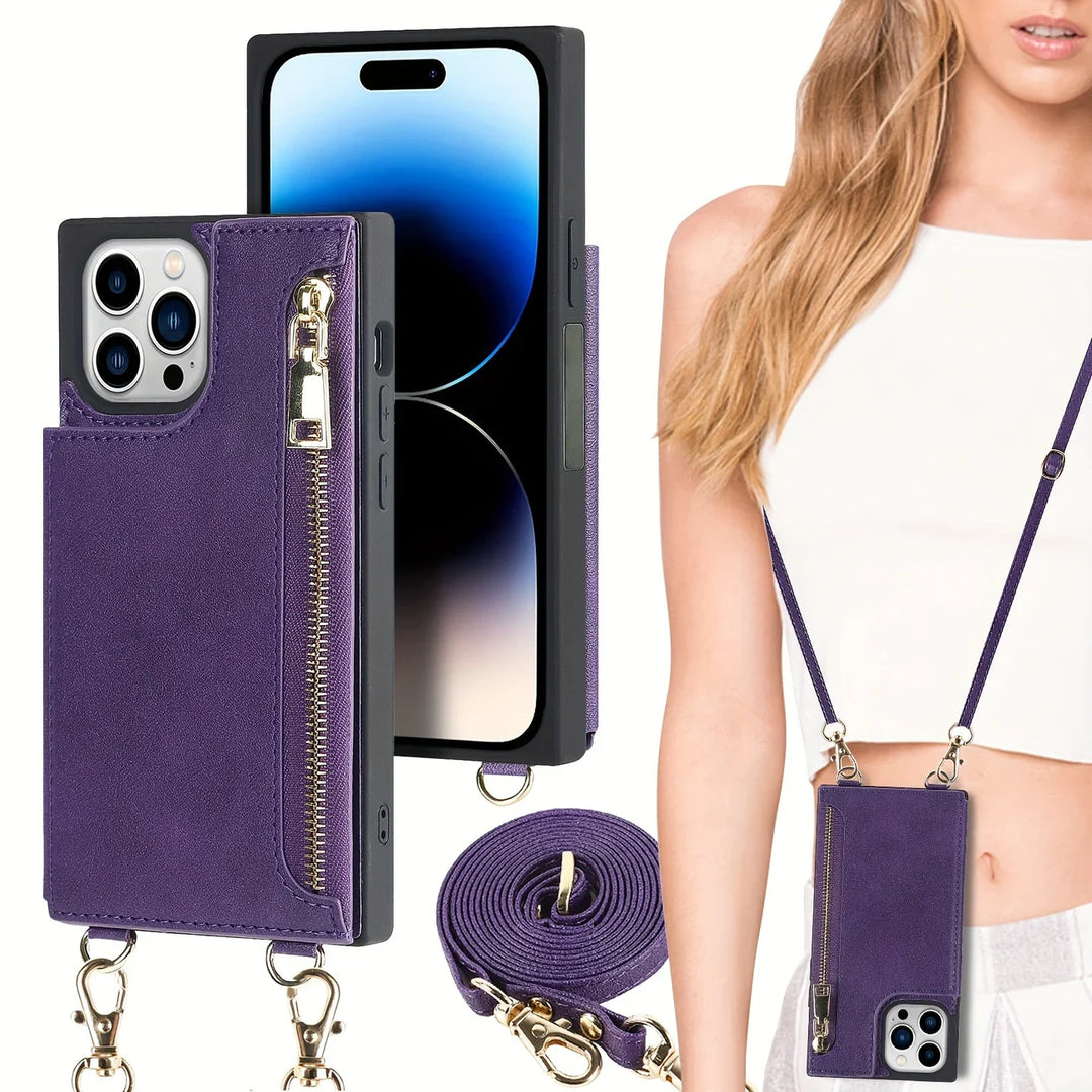 Lisslune | 3in1 Phone Case with Card and Coin Pocket Crossbody Bag
