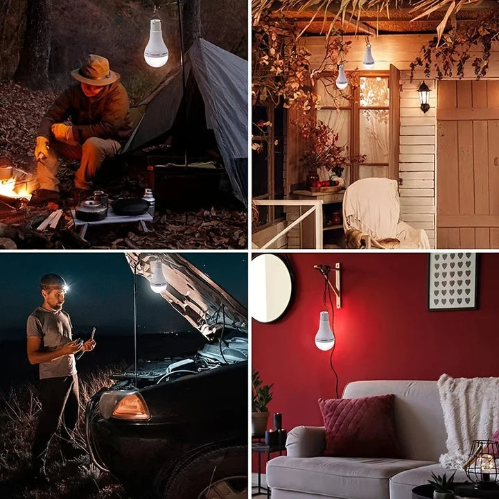 Lisslune | Solar lamp with solar panel – Energy-saving LED lamp for indoor and outdoor use