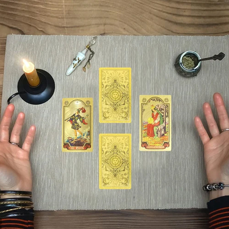 Lisslune | Explore the Mystical World of Tarot Gold Foil Tarot