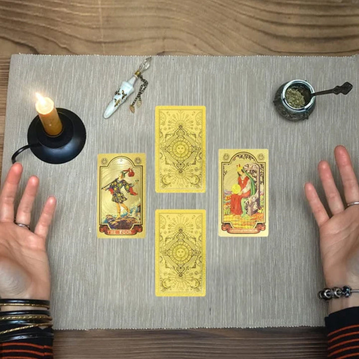 Lisslune | Explore the Mystical World of Tarot Gold Foil Tarot