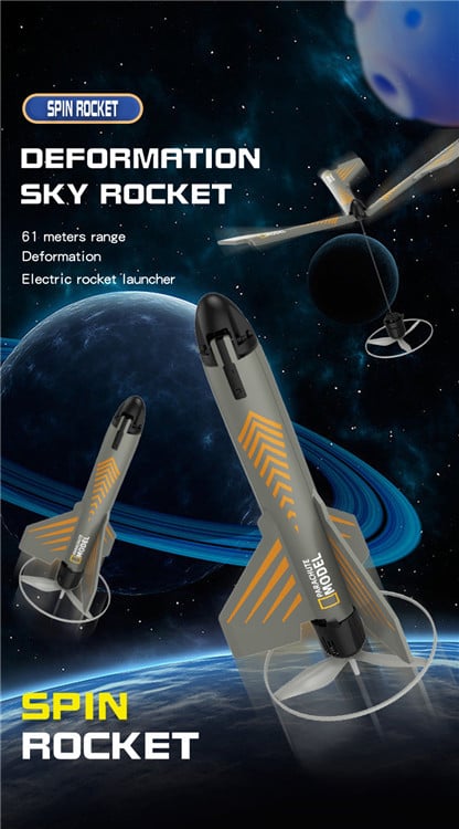 Lisslune | National Geographic Rocket Launcher for Kids-space toy gift for boys and girls