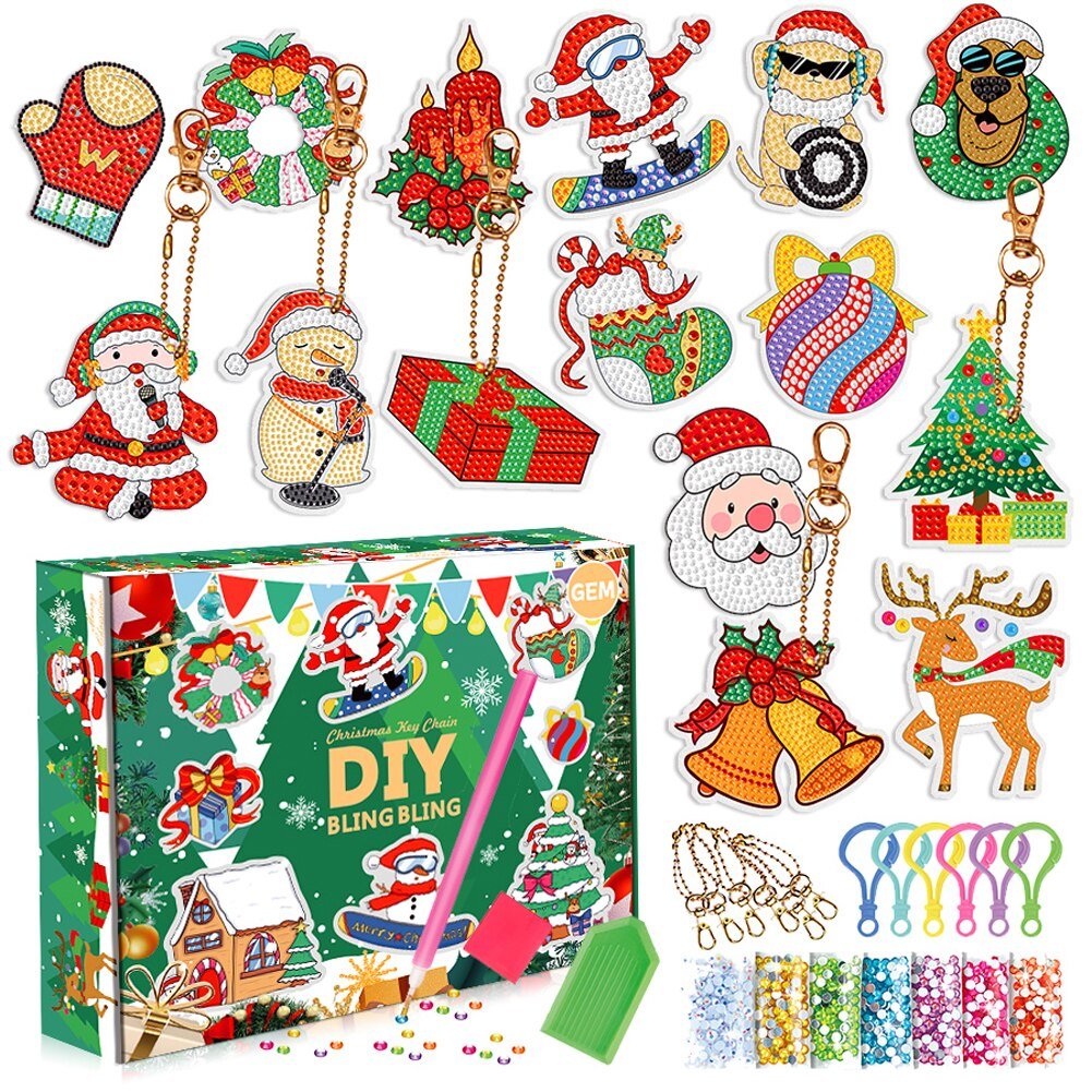 Lisslune | 5D Christmas DIY Diamond Painted Set
