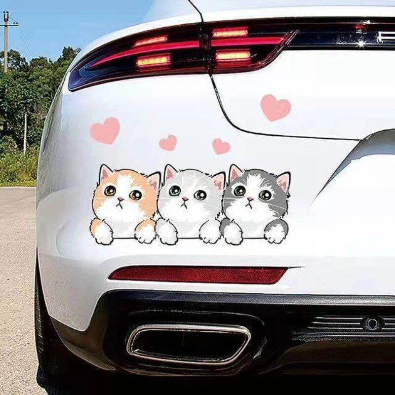 Lisslune | Cute cartoon mouse stickers for car
