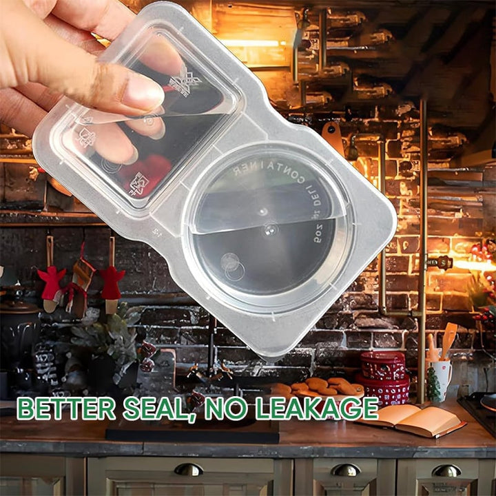 Lisslune | Double Compartment Snack Containers with Lids