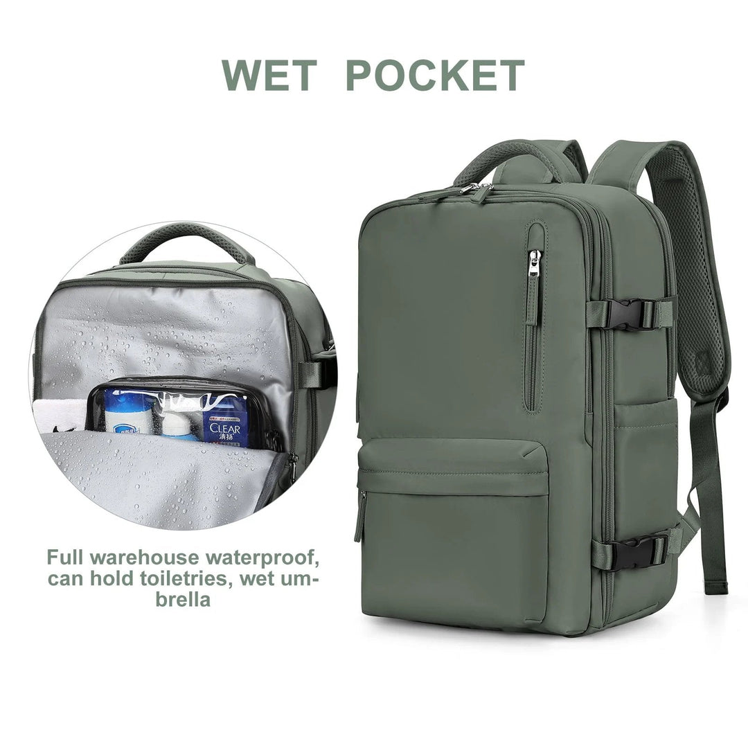 Lisslune | Women's Large Travel Backpack Waterproof Hiking Backpack