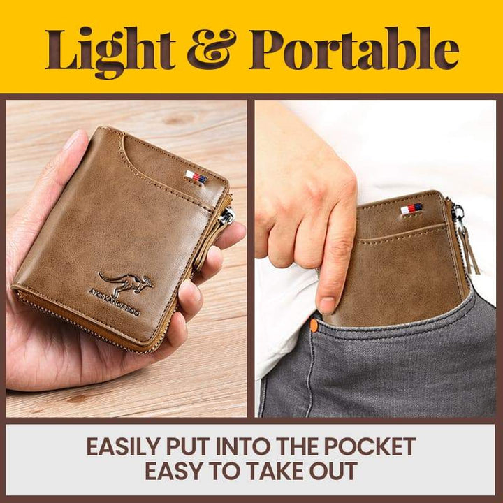 Lisslune | Men's Essentials-Multi-functional RFID Blocking Waterproof Durable PU Leather Wallet