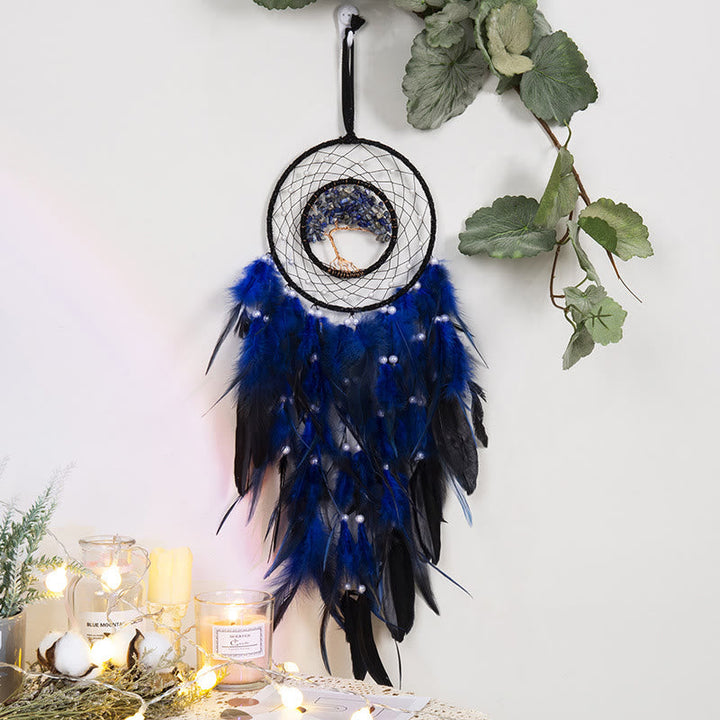 Lisslune | Frendorf Crystal Tree of Life Feather Glow Dreamcatcher