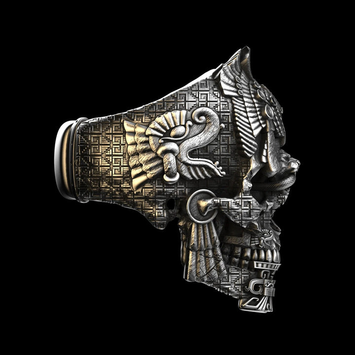 Lisslune | Sterling Silver Black Skull Ring