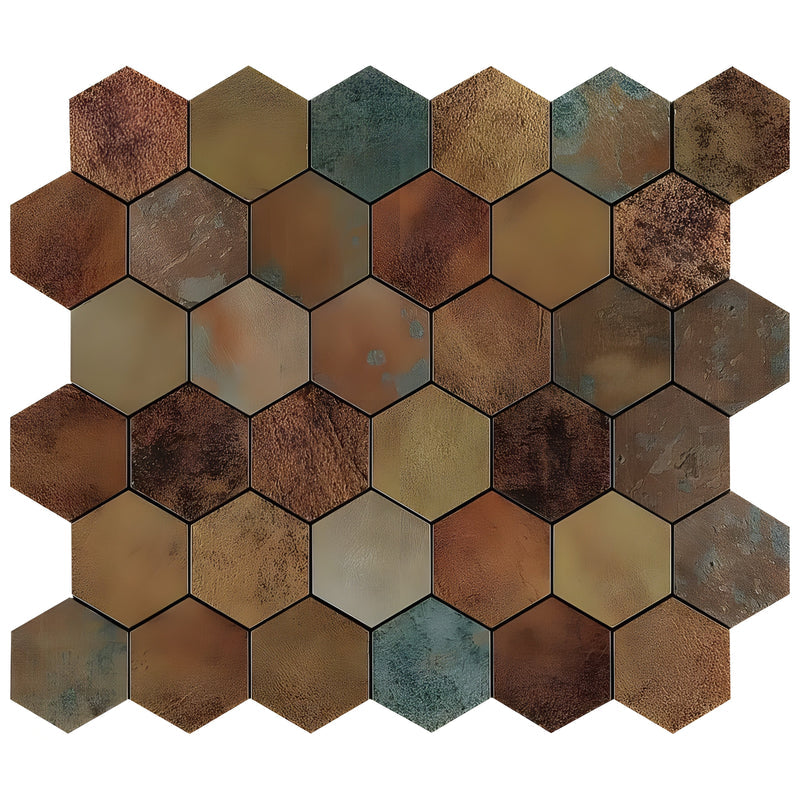 Lisslune | Stylish self-adhesive hexagonal tiles