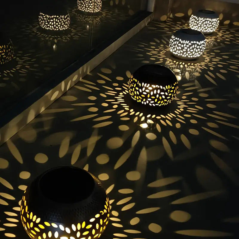 Lisslune | Polka Dot Solar Garden Lighting – Decorative Lamp for Outdoor and Terrace
