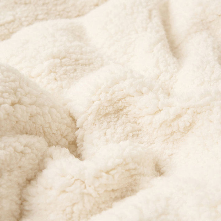 Lisslune | Solid thick double-sided velvet cube blanket