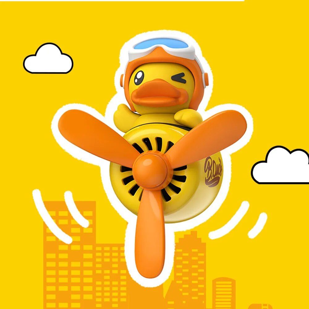 Lisslune | Duck Flyer Car Air Purifier with Rotating Propeller