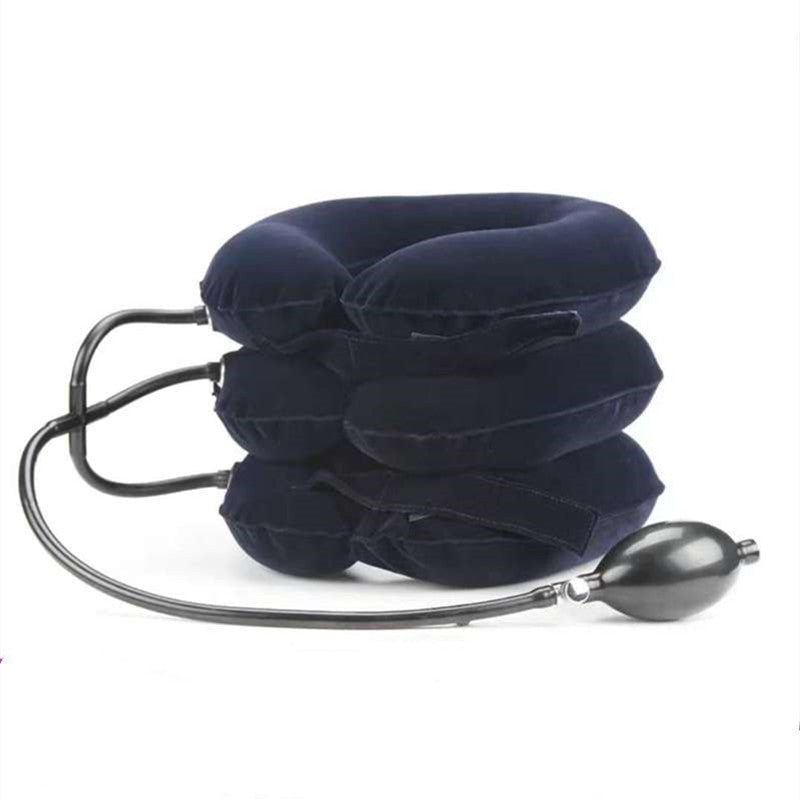 Lisslune | Inflatable Portable Travel Neck Pillow, with 360¬∞ Head and Chin Support, for Travel, Nap & More