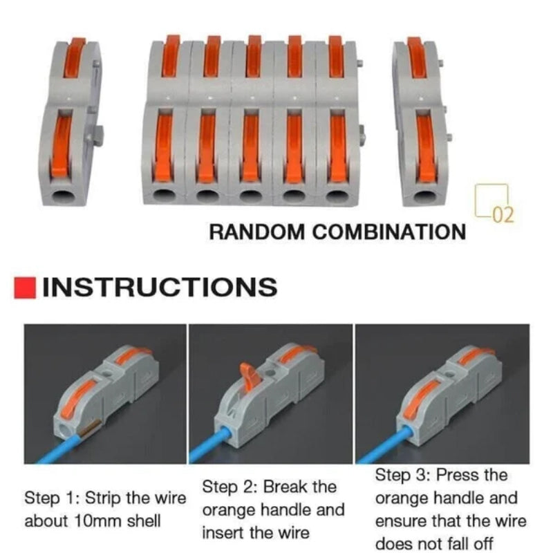 Lisslune | Push-type quick connection terminal, wire splitting