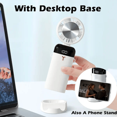 Lisslune | CoolAir Portable Fan with Phone Holder