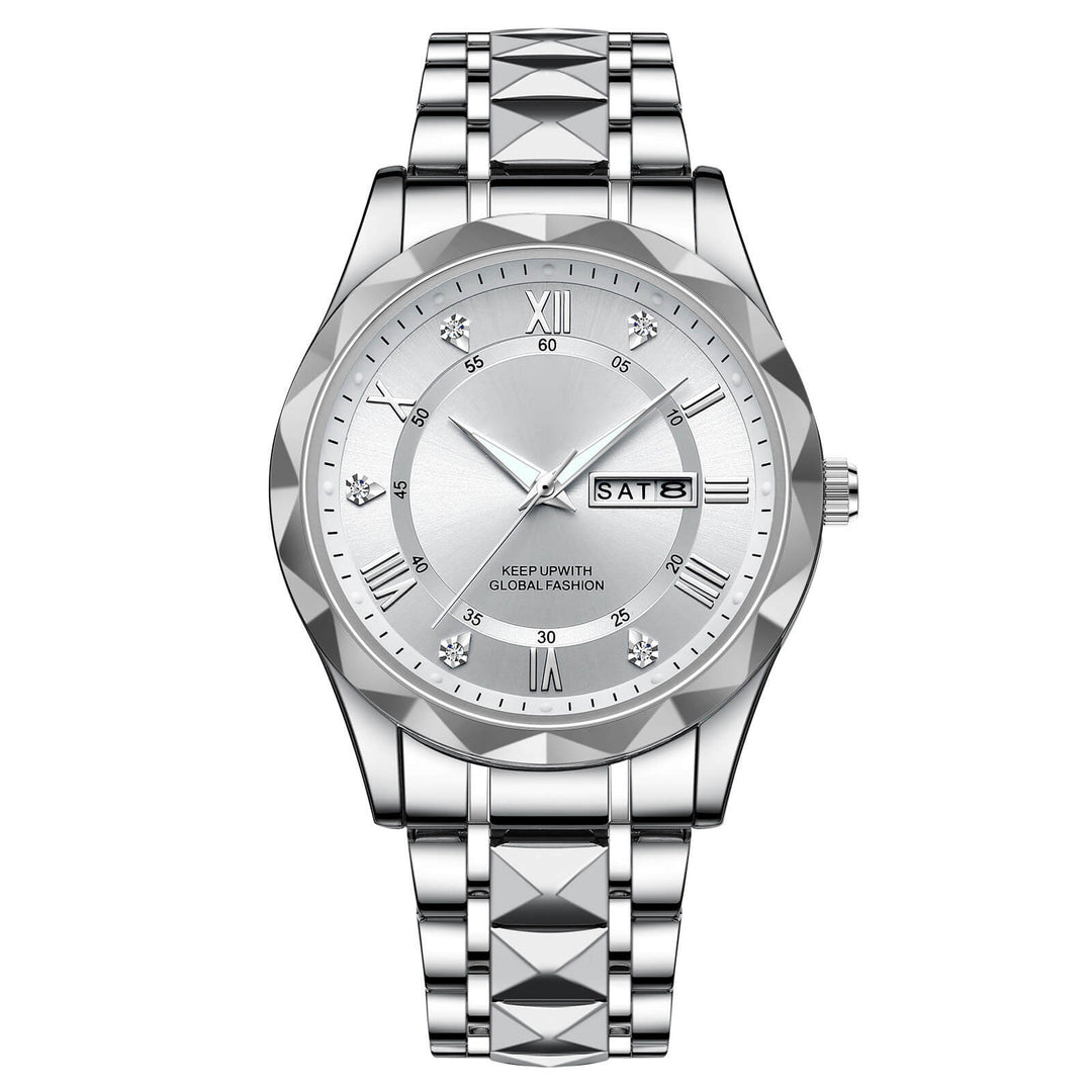 Lisslune | Waterproof Luminous Stainless Steel Two-tone Quartz Men's Watch
