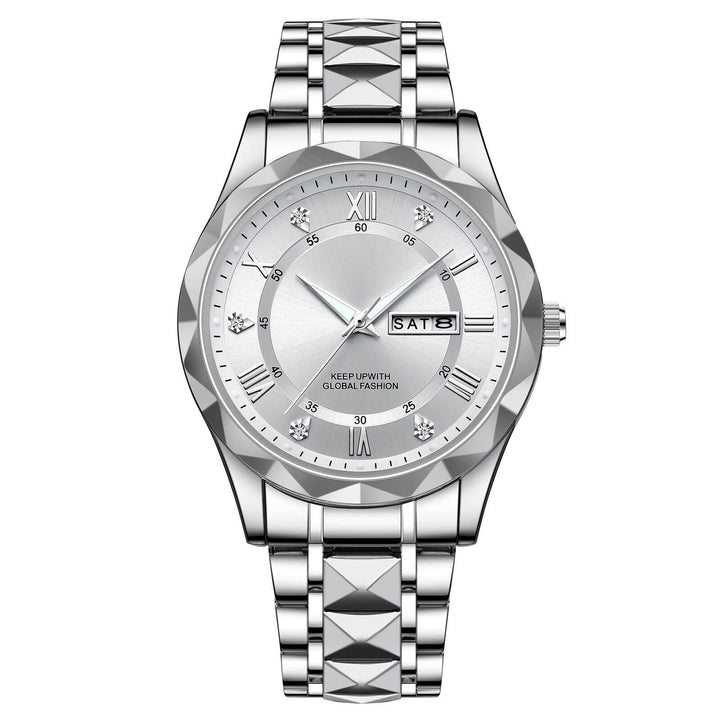Lisslune | Waterproof Luminous Stainless Steel Two-tone Quartz Men's Watch