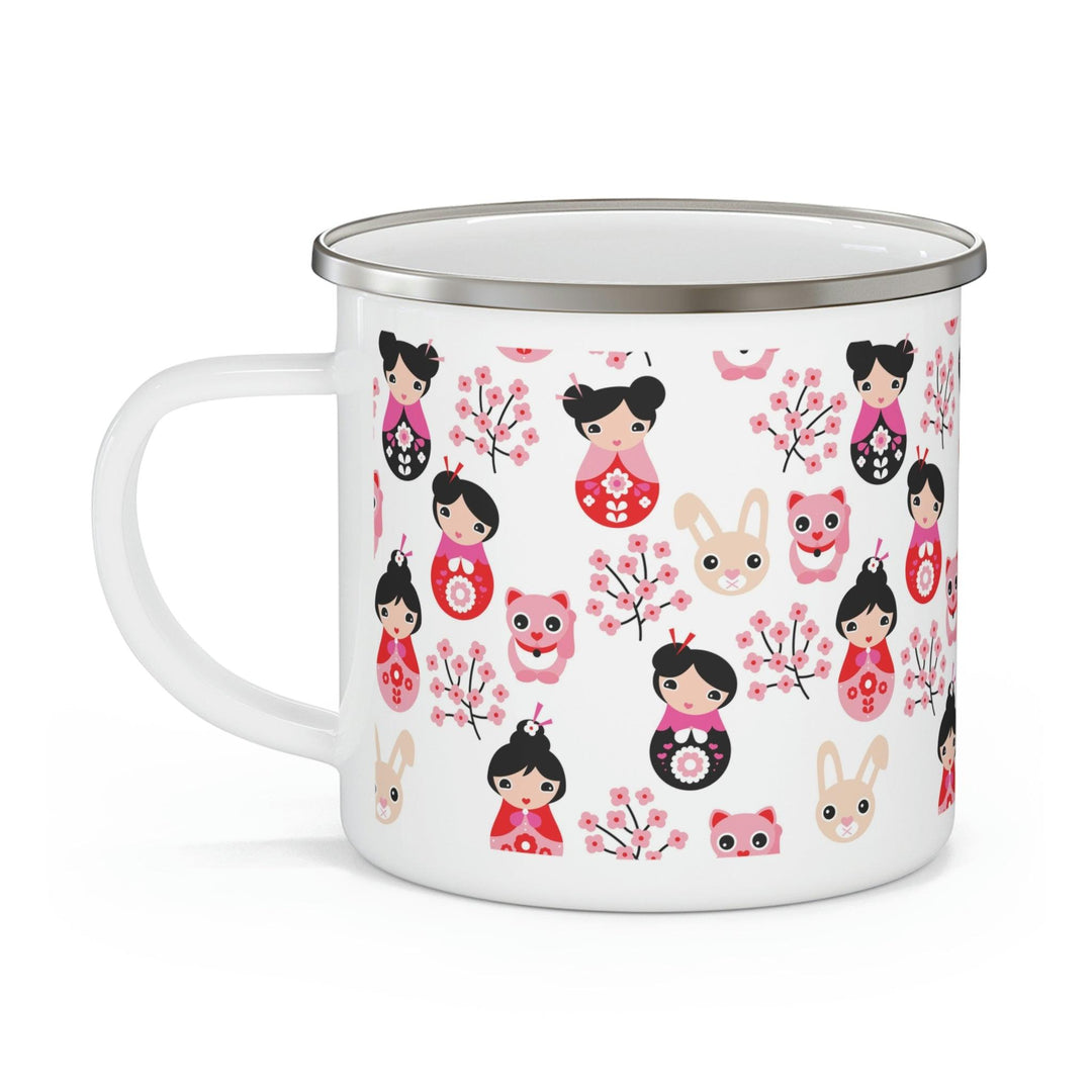 Lisslune | Personalized Adventure Enamel Camping Mug for Outdoor Lovers