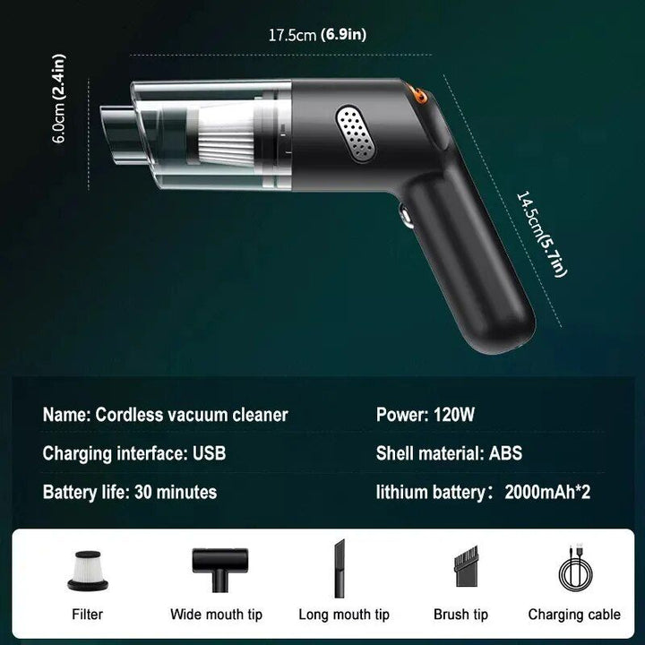 Lisslune | 15000Pa Handheld Wireless Vacuum Cleaner for Home