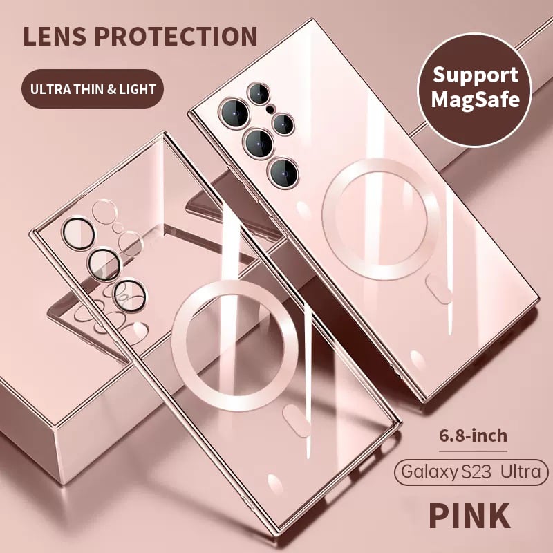 Lisslune | Transparent Luxury Coating Magnetic Cover for Samsung