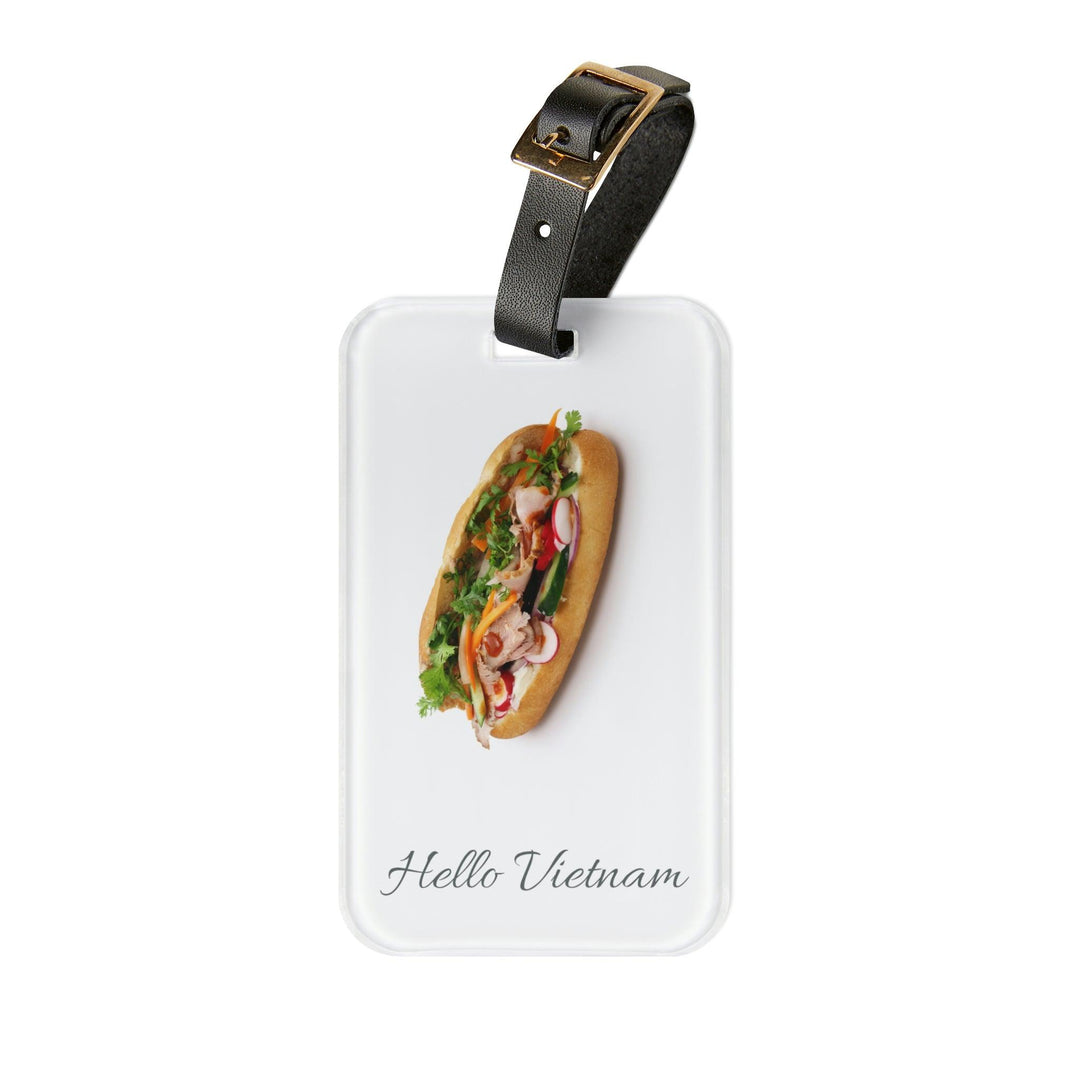 Lisslune | Elegant Vietnam Travel Tag: Customizable Luxury Accessory with Leather Strap