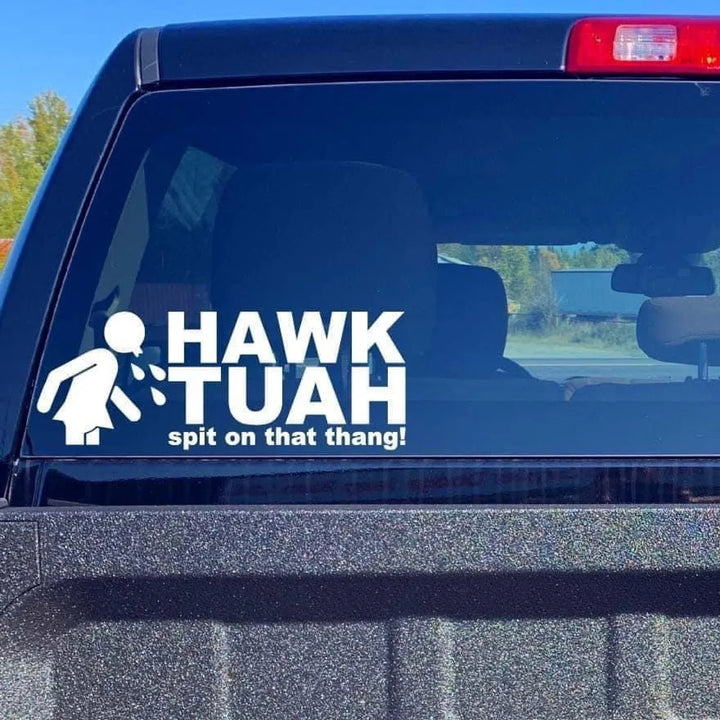 Lisslune | Hawk Tuah Sticker | Spit on this thing car