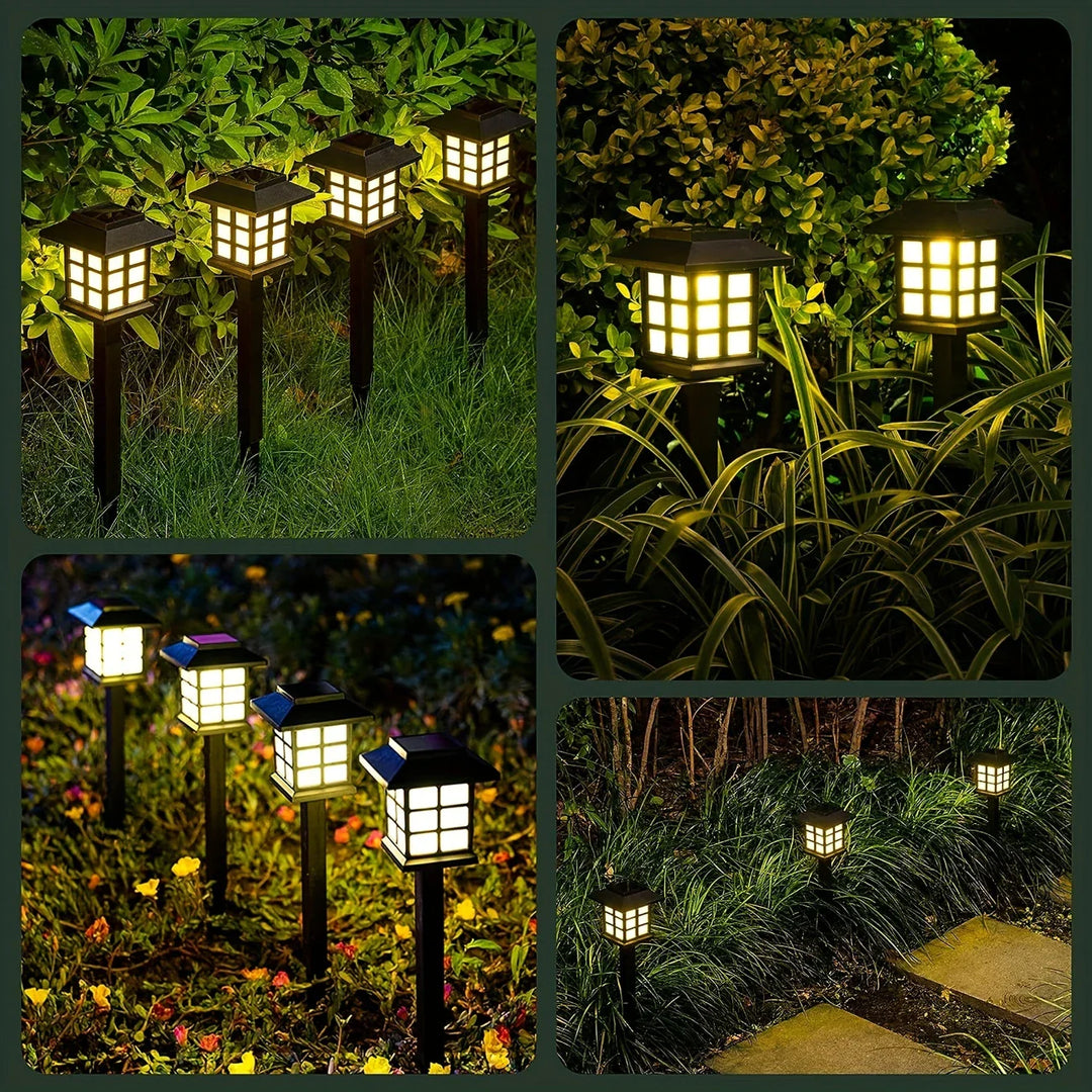 Lisslune | Solar Garden Lights in Lantern Style – Waterproof LED Path Lighting for Outdoor Areas