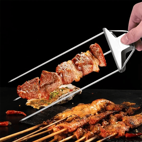 Lisslune | Stainless Steel 3-Prong BBQ Grill Skewers