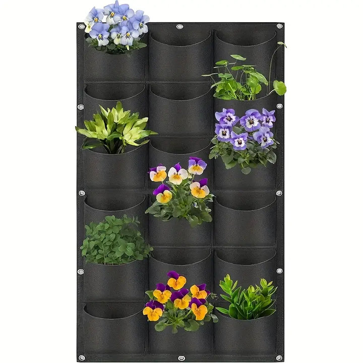 Lisslune | Felt Plant Bag for Vertical Wall Mounting – Three-dimensional, Non-woven Plant Bag