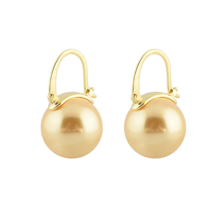 Lisslune | Black Pearl Earrings  Available in White Champagne Grey Gold and Black  Pearl Dangle Earrings