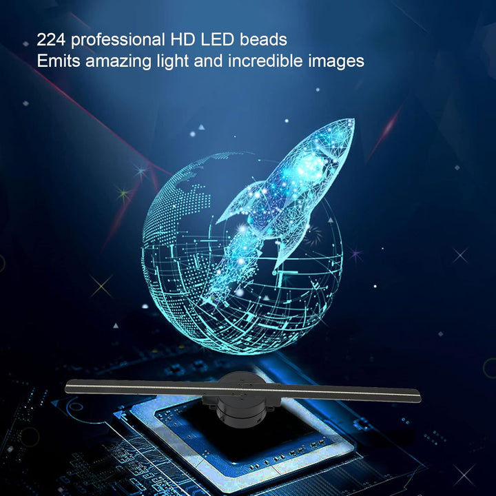 Lisslune | 3D Hologram LED Fan Projector