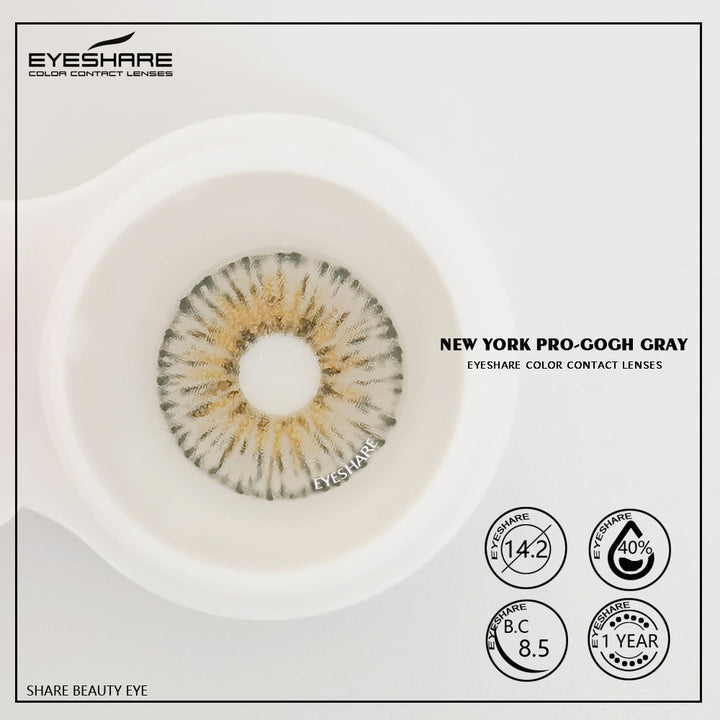 Rynx NewYork Gogh Gray 14.2mm 1 Pair | 1 Year