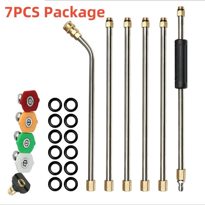 Lisslune | 4000 PSI Telescoping High Pressure Washer Wand Set for Gutter & Roof Drainage & Walls Cleaning