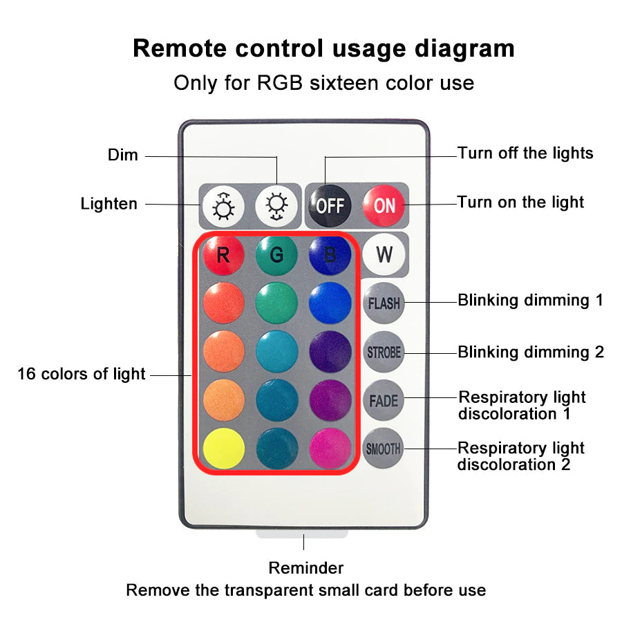 Lisslune | Dynamic Rotating Water Wave Projector Night Light 16 Colors Flame Crystal Lamp for Living Room Office Bedroom Dynamic Rotating