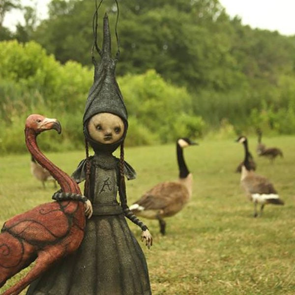 Lisslune | DarkWitch Statues – Dark Resin Witch Statues for Halloween & Gothic Decoration
